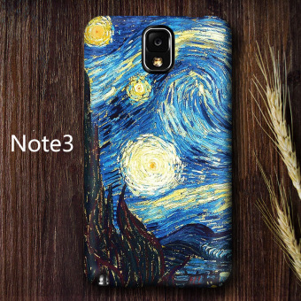 Gambar Van Gogh Note3 Note5 Retro Bintang Lulur Cangkang Keras Handphone Shell