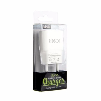 Vivan Robot RT-K1 White Charger Handphone Android  Charger Iphone  Charger Ipad