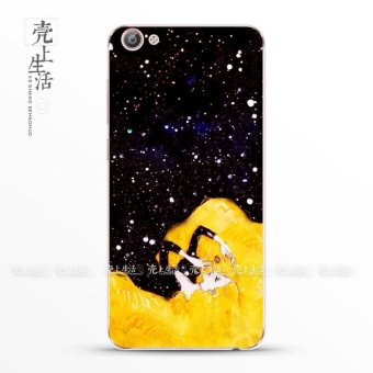 Gambar Vivox6 7Plus kartun transparan kucing hewan handphone shell