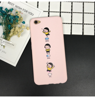 Gambar Vivox9 R11 OppoR9Splus X20 Karakter Merah Muda Soft Casing HP