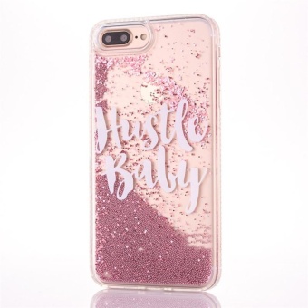 Gambar VORSTEK Quicksand Bead Letters Soft Side All inclusiveAnti wrestling Phone Shell for Iphone6 6s Plus   Pink D   intl
