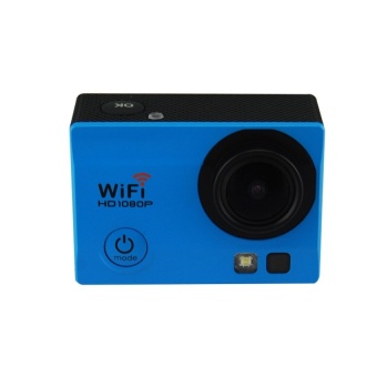 VVGCAM Q3 Sport Camera SOS Full HD 1080P Action Camera - 170 Degree View 12MP, 2 Inch Screen Remote Control Wi-Fi Free iOS + Android App (Blue) - intl  