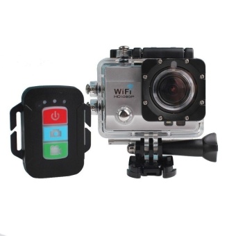 VVGCAM Q3 Sport Camera SOS Full HD 1080P Action Camera - 170 Degree View12MP 2 Inch Screen Remote Control Wi-Fi Free iOS + Android App (Silver) - intl  