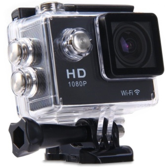 W9 2 inch LCD HD 1080P WiFi Sports Action Camera 30m Waterproof H.264 DVR with 140 Degrees Angle (Black) - intl  