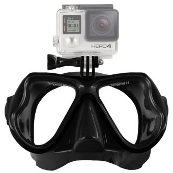 Water Sports Diving Equipment Diving Mask Swimming Glasses for GoPro HERO4 /3+ /3 /2 /1(Black)  