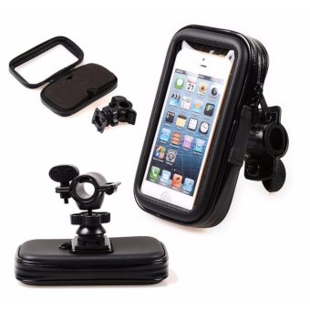 Gambar Waterproof Bike Mount, FOME Universal Case Bike Mount Holder Water,Sand, Dirt Resistant Waterproof Case Bike Mount Phone Holder black4.4\