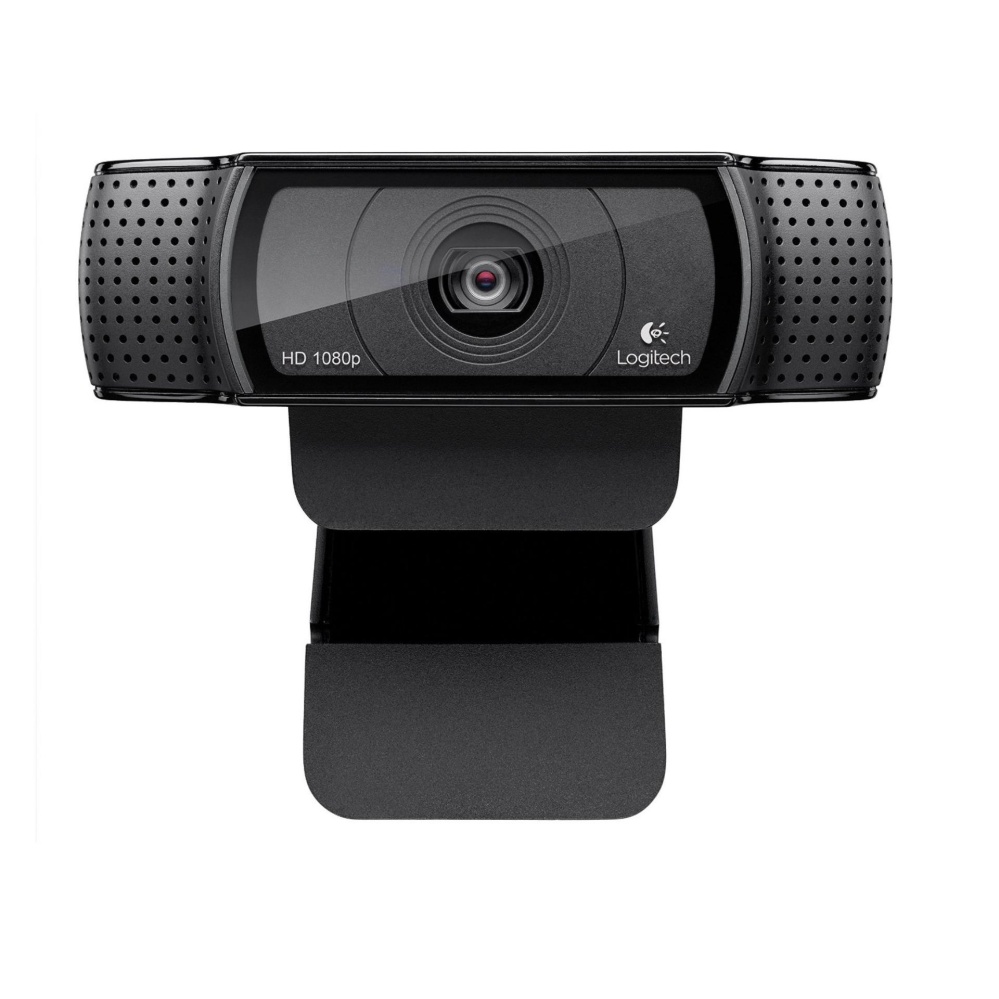 Webcam Logitech HD Pro C920 / C920e , Panggilan Video dan Rekaman Layar Lebar, 1080 P Kamera, Desktop atau Laptop Webcam-Intl