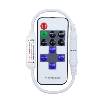Gambar WFTCL DC 5~24V 12A Mini LED Controller Dimmer with RF WirelessRemote Control for Single Color Strip Light   intl