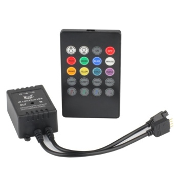 Gambar WFTCL Music Controller 20keys IR Remote Sound Sensor Controllers for RGB Strip Lights   intl