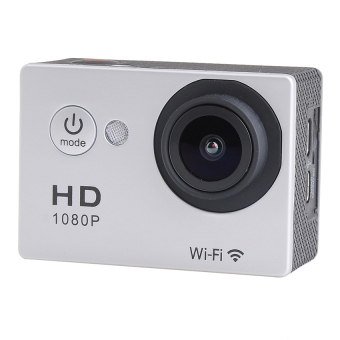 Wifi Action Digital Camera 12Mp Full Hd 1080P 30Fps 2.0Inch Lcd Diving 30M Waterproof Sport Dv (Grey)  