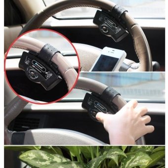 Gambar Wireless Bluetooth Handsfree Speakerphone Handset Kit Car SteeringWheel   intl