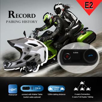 Gambar Wireless IP65 Waterproof Motorcycle Skiing Climbing HemletBluetooth Intercom with Wired Detachable Microphone and Stereo HDSpeaker Black   intl