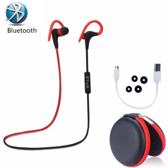 Gambar Wireless Sports Stereo Sweatproof Bluetooth Earphone Headphone Earbuds Headset   intl