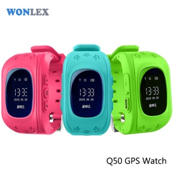 Gambar Wonlex Anti Lost Q50 OLED Child GPS Tracker SOS Smart MonitoringPositioning Phone Kids GPS Watch Compatible with IOS   Android  intl