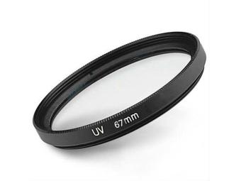 Gambar wuzeyu Black Universal Aluminum Alloy 67mm UV Protection Filter forDigital SLR Camera
