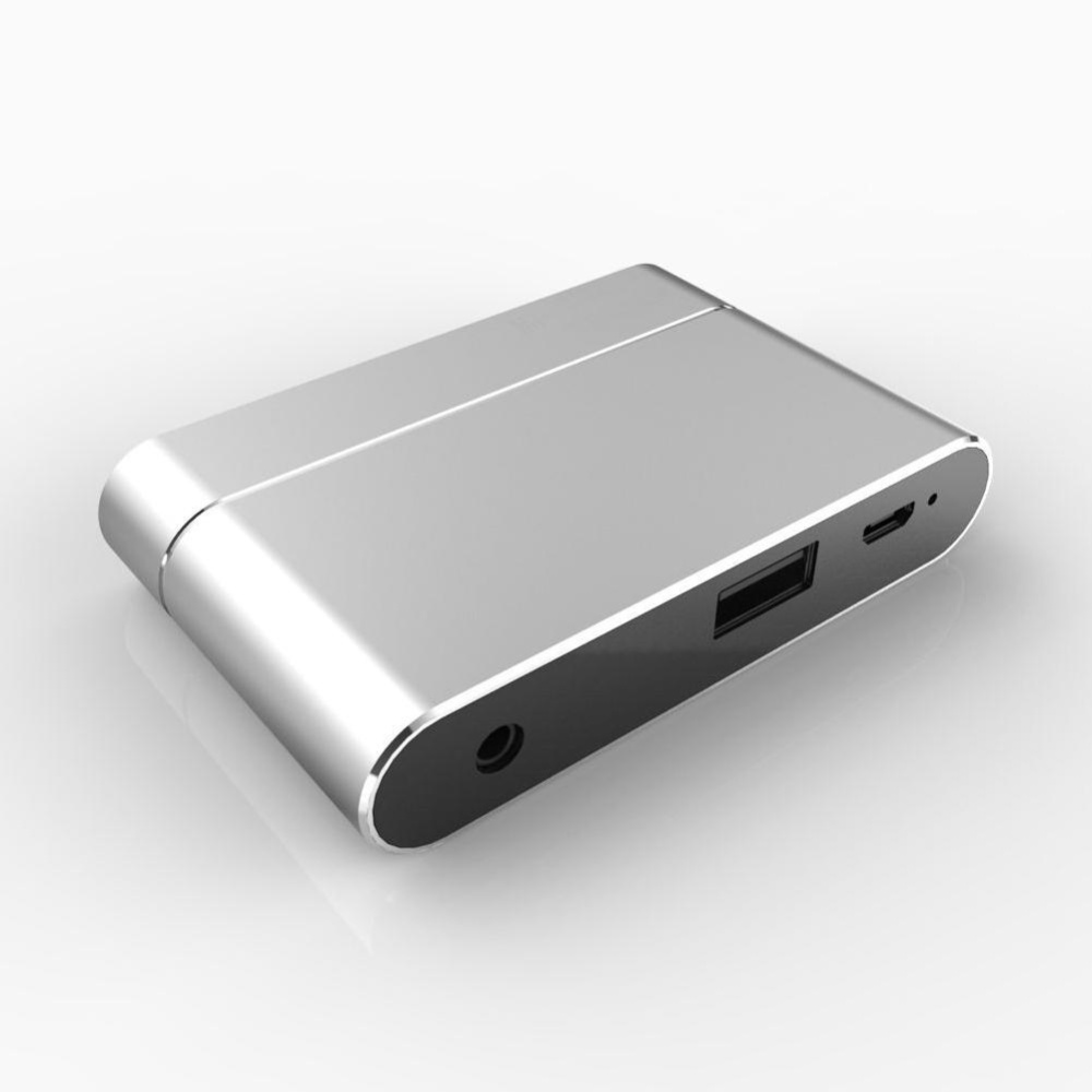 X6 Digital AV Adapter USB to HDMI VGA Audio Output Converter Adapter for iOS Android Devices - Silver - intl