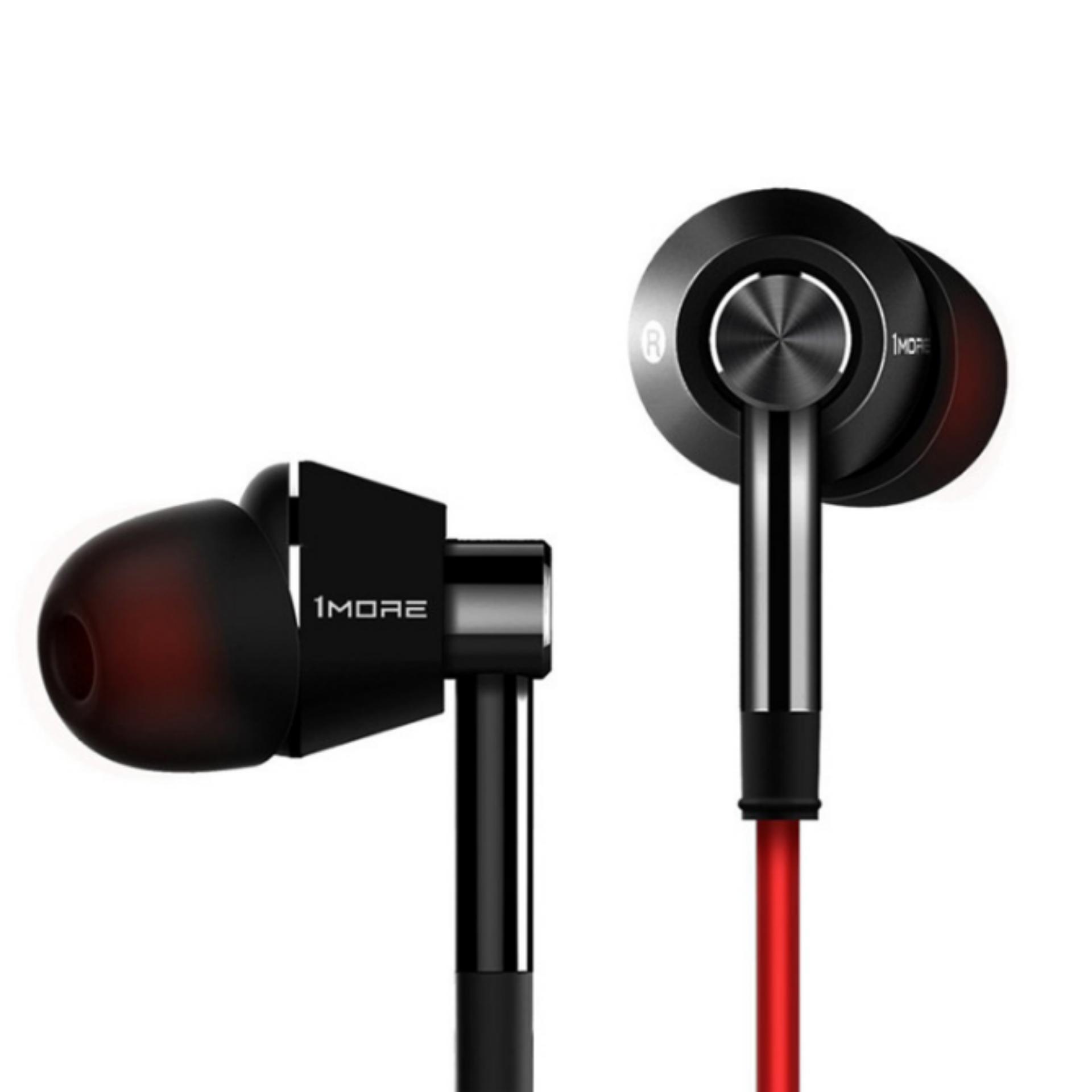 Xiaomi 1More Voice Edition Piston In-Ear Headphones - Hitam/merah