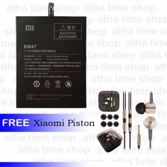 Xiaomi BM47 Original Battery for Redmi 3 or 3 Pro [4000 mAh] + Xiaomi Piston  