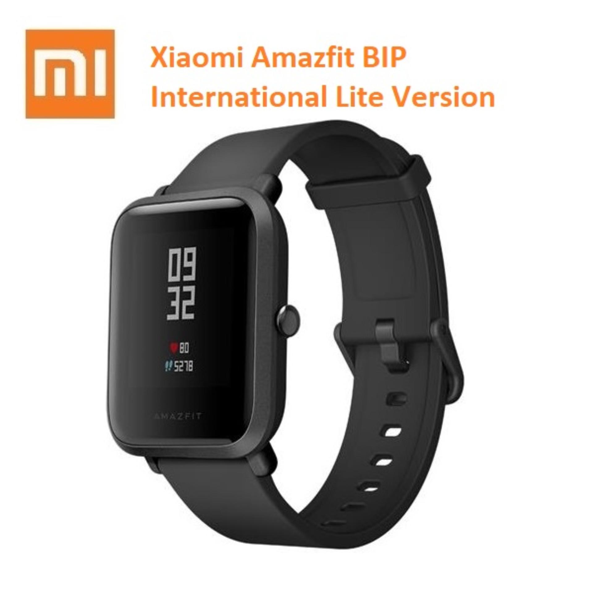 Xiaomi Huami AMAZFIT Bip Lite Version Smart Watch - Versi International Hitam