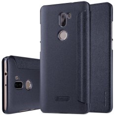 Xiaomi Mi 5 S Plus Case, NILLKIN Baru Flip Leather Case Cover untuk Xiaomi Mi 5 S Plus Smart Sleep Function-Kemasan Ritel (HITAM) -Intl