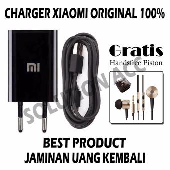 Xiaomi Travel Charger ORIGINAL Fast Charging 5V-2A Free Handsfree Piston 2nd Generation  