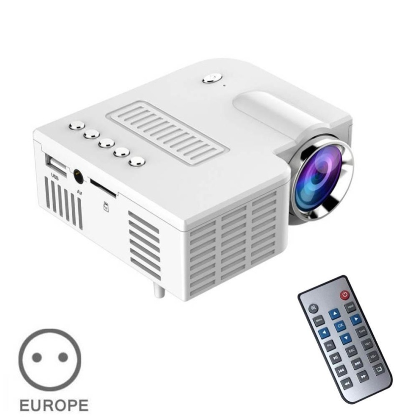 Harga YBC Portable Mini LED Projector Home Cinema Theater With ManualRemote Control - intl