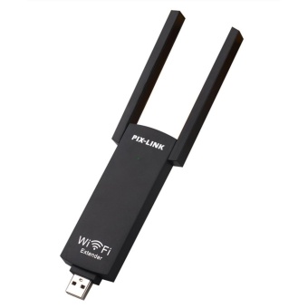 Gambar YBC Wireless Wifi Repeater 300 Mbps USB sinyal Booster dengan antena Dual Band