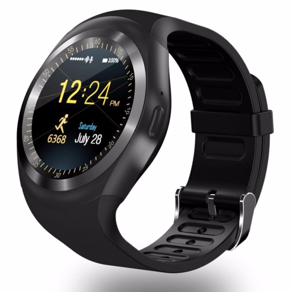 Young YOUNG STAR Y1 Bulat Bluetooth 3.0 Dpt Dipakai Smart Watch Pria Women Klasik Bisnis Smartwatch untuk Android-Intl