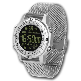 Gambar Zeblaze VIBE 2 5ATM Waterproof Sleep Monitor 540 Days Stand by Sports Smart Watch for iOS Android Silver   intl