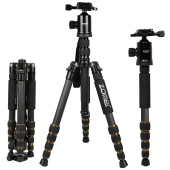 Zomei Z699C Portable Carbon Tripod Monopod Kit Ball Head