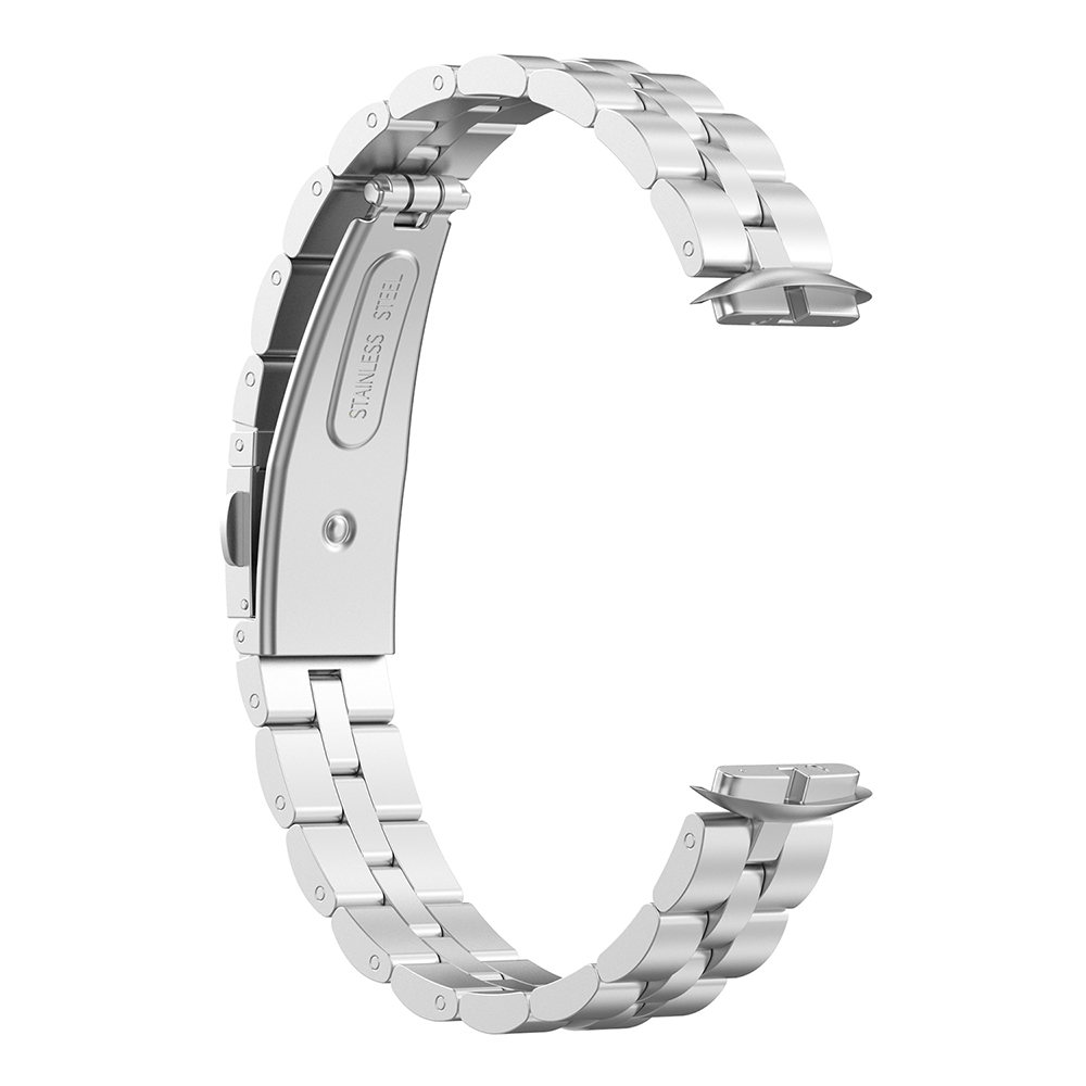 【 To Stock】Fitbit Luxury นาฬิกาโลหะสำหรับ Fitbit สแตนเลสสร้อยข้อมือเหล็ก Loop อุปกรณ์เสริมสำหรับนาฬิกาอัจฉริยะปรับสายคล้อง