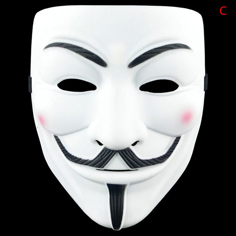 🔥Bán Chạy🔥Mặt Nạ Hacker Anonymous Vendetta Guy Fawkes Cho Người Lớn Tiệc Halloween Lạ Mắt