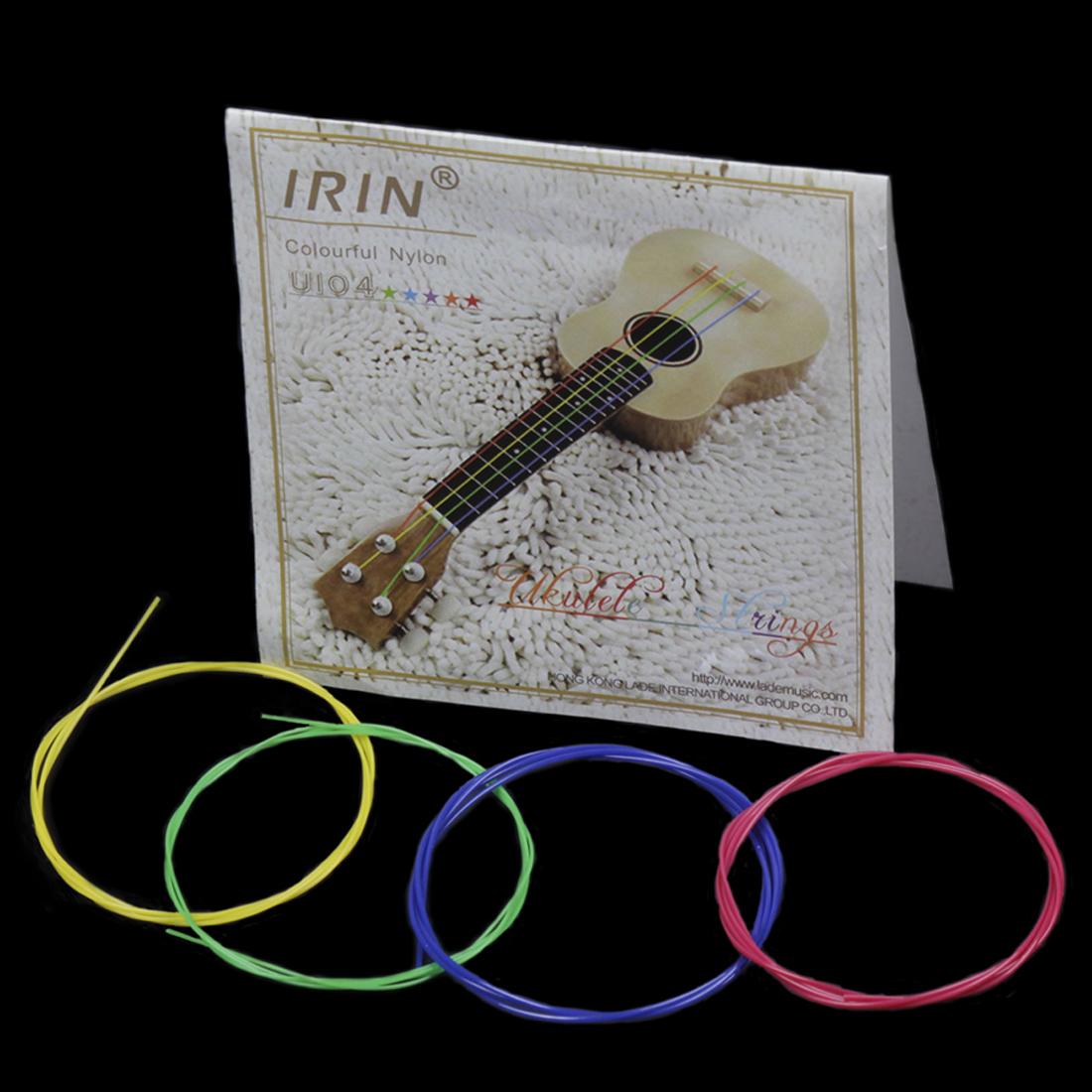 Dây irin cho đàn ukulele đàn ghi ta nylon màu 4 cái/bộ phụ tùng 0.56mm, 0.71mm, 0.81mm, 0.56mm