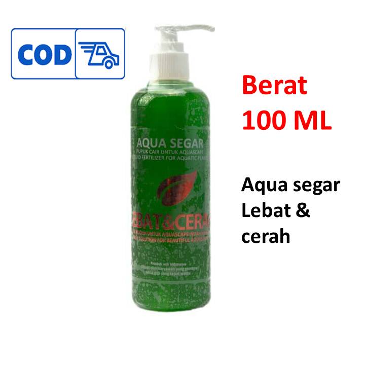 100 Ml Aqua Segar Lebat Dan Cerah Pupuk Cair Aquarium Aquascape