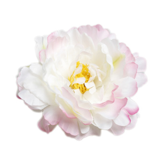 Pcs Kecantikan 1 Peony Buatan Sutra Bunga Pernikahan Rumah Dekorasi (putih Pink)