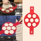 ... 1 PC Non-stick Fantastis Pancake Cincin Silikon Maker Kitchen Penggorengan Cetakan Telur (Merah ...