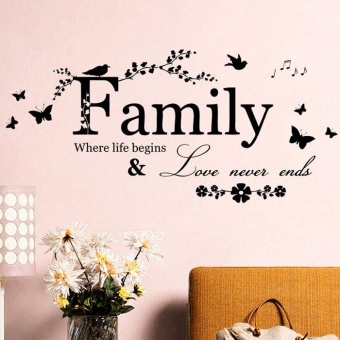 2015 Family Flower Butterfly Art Vinyl Quote Wall Stickers WallDecals Home Deco - Intl Desember 2018 - 5 2015 Family Flower Butterfly Art Vinyl Quote Wall Stickers WallDecals Home Deco - intl - 5