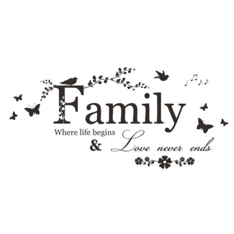 2015 Family Flower Butterfly Art Vinyl Quote Wall Stickers WallDecals Home Deco - Intl Desember 2018 - 2 2015 Family Flower Butterfly Art Vinyl Quote Wall Stickers WallDecals Home Deco - intl - 2