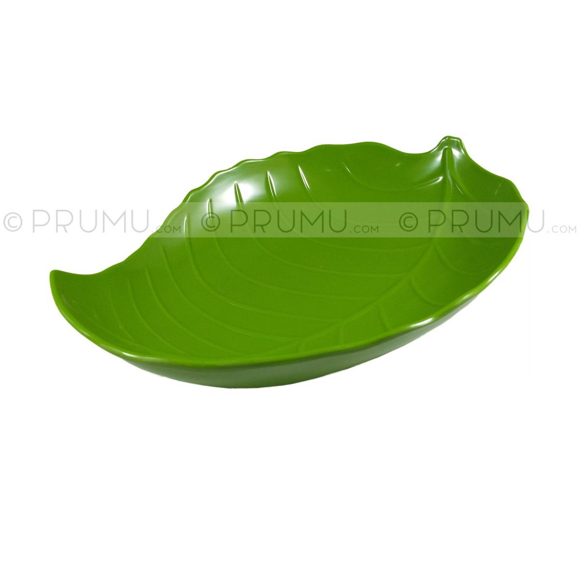 3 Piring Melamin Daun ±10\