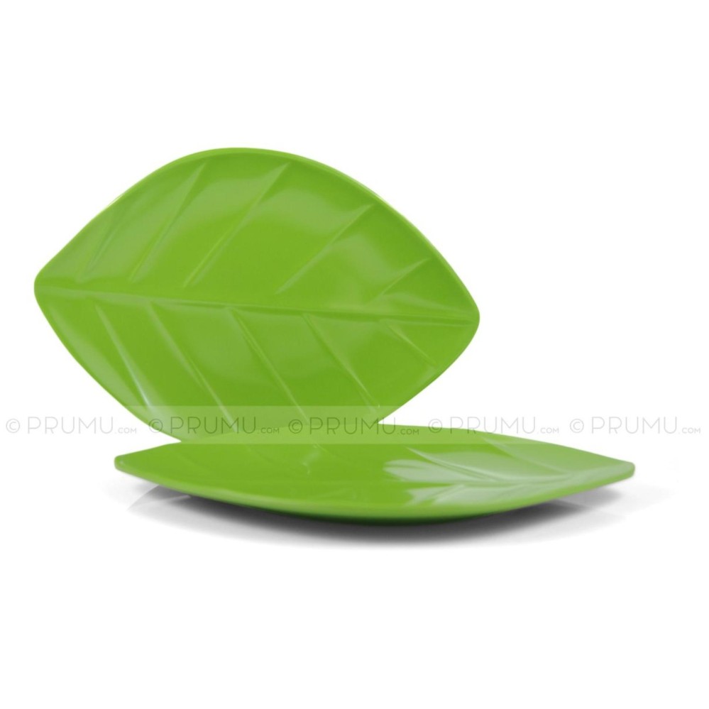 3 Piring Melamin Daun Ceper ±10\