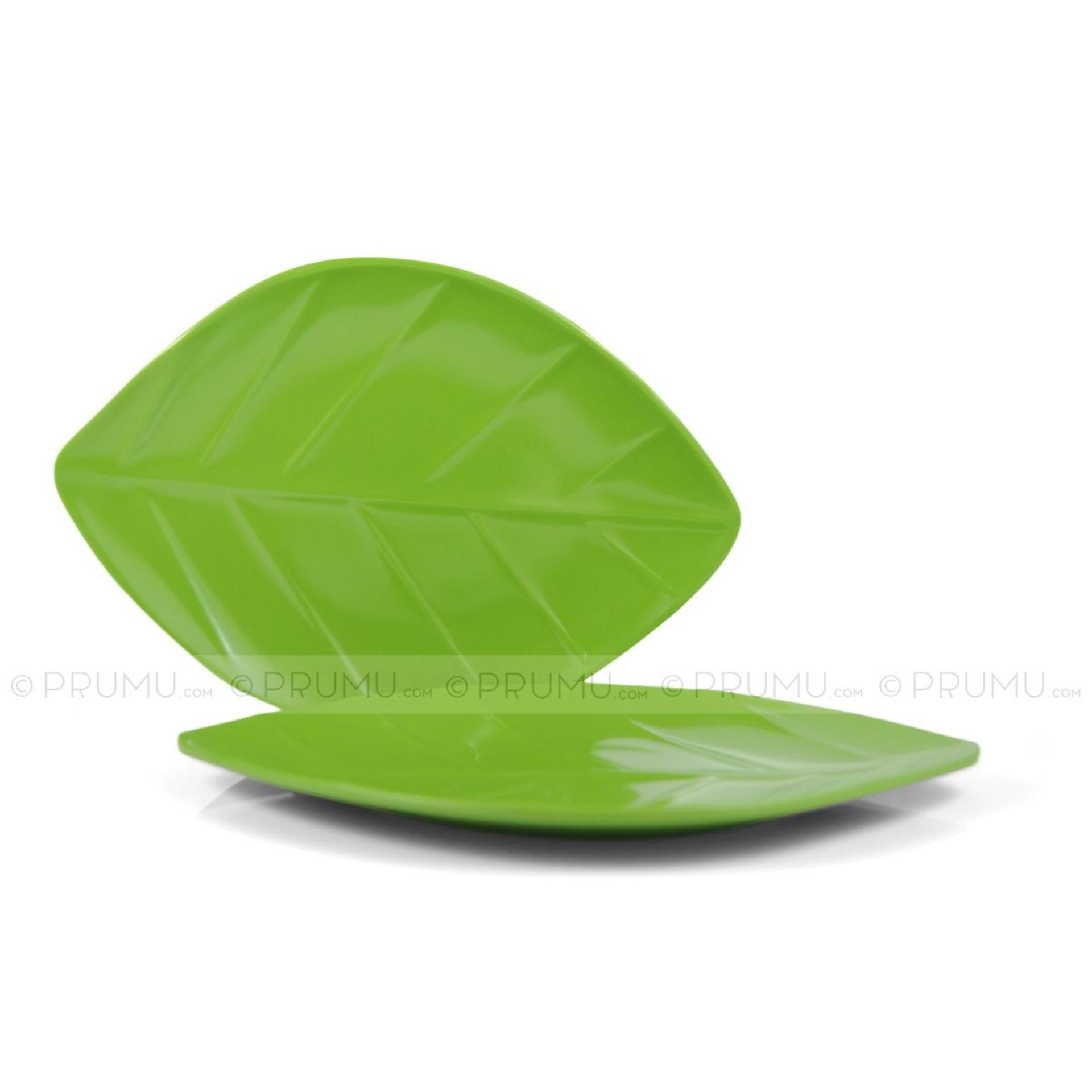 3 Piring Melamin Daun Ceper ±6\