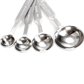 4 Buah Stainless Sendok Ukur Memasak Kue Ukuran Sendok Teh Kopi Cangkir (putih) April 2018 - 5 4 buah Stainless sendok ukur memasak kue ukuran sendok teh kopi cangkir (putih) - 5