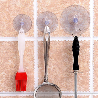 5 Buah Kait Gantungan Dinding Transparan Kamar Mandi Dapur Mangkoksedotan Pengisap Accessorie 2.5 Cm Pebruari 2019 - 4 5 buah kait gantungan dinding transparan kamar mandi dapur mangkoksedotan pengisap Accessorie 2.5 cm - 4