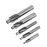 5 Pcs Countersink End Mill Slot Mesin Pemotong Mata Bor Kayu Alat M3-M8 4 ...
