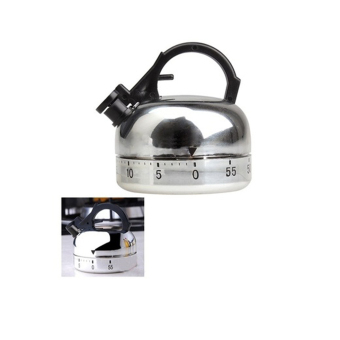 60 Minute Kitchen Timer Alarm Mechanical Teapot Shaped Timer Clock Counting - intl .