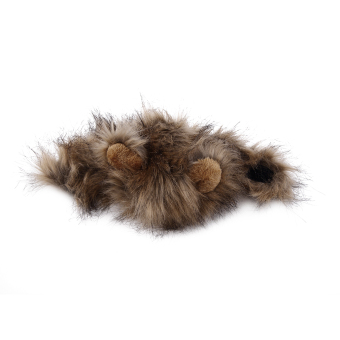 Allwin pet kostum surai singa rambut palsu untuk anjing kucing fancy dress rambut palsu dengan telinga tegak