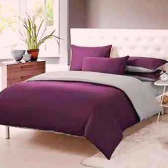 Alona Ellenov Sprei + Bedcover Polos Fanta Tua Abu Muda King180x200x20cm- ungu ...