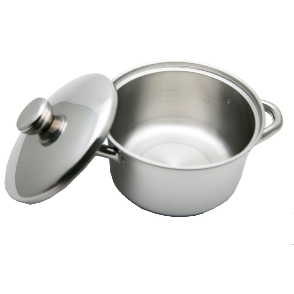 BIMA Prima Saucepot/Panci Stainless 304 Gagang 2 16 Cm BP16G2-B2007016