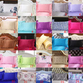 BolehDeals 2 X Sutra Satin Lembut Bantal Sarung Bantal Bed Standardekorasi-putih April 2019 - 5 BolehDeals 2 x sutra Satin lembut bantal sarung bantal Bed standardekorasi-putih - 5