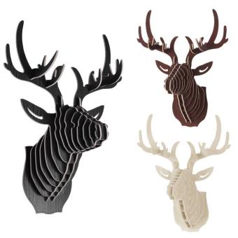 BolehDeals 3D Model Rusa Kayu Hiasan Dinding Patung Kepala Hewanliar - Kenari - Internasional Mei 2019 - 2 BolehDeals 3D Model rusa kayu hiasan dinding patung kepala hewanliar - kenari - Internasional - 2